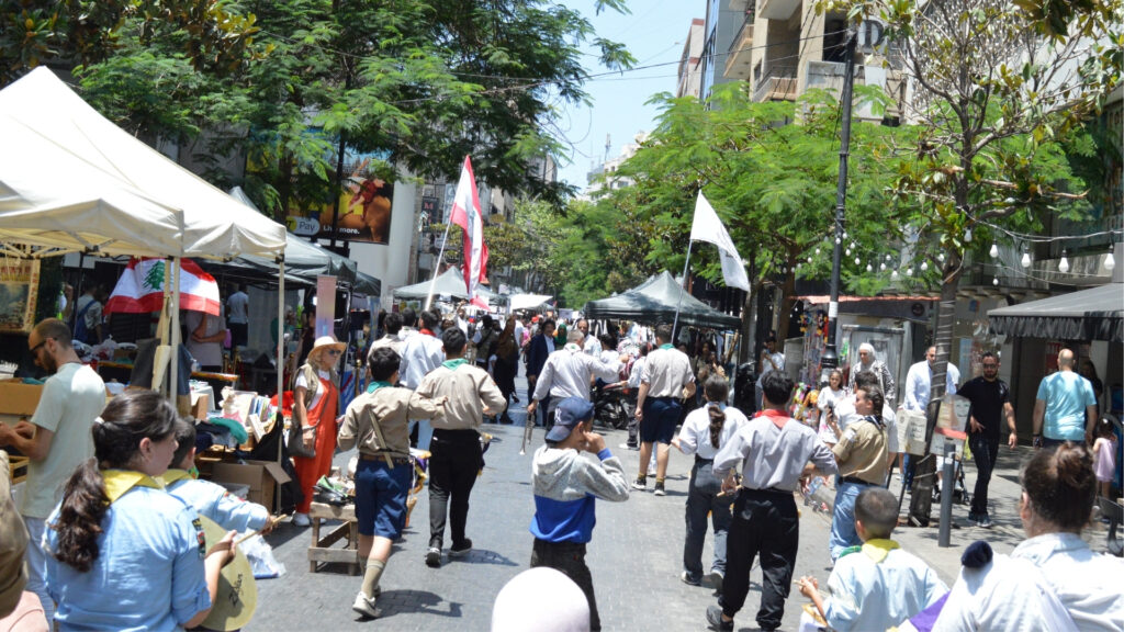 Ahla Fawda Life hamra nostalgique 2025 fun street festival entertainment food free entrance lebanon events beirut hamra food local vendors exhibitors live performances community joy kids activities artists singer lebanese talents civil defense